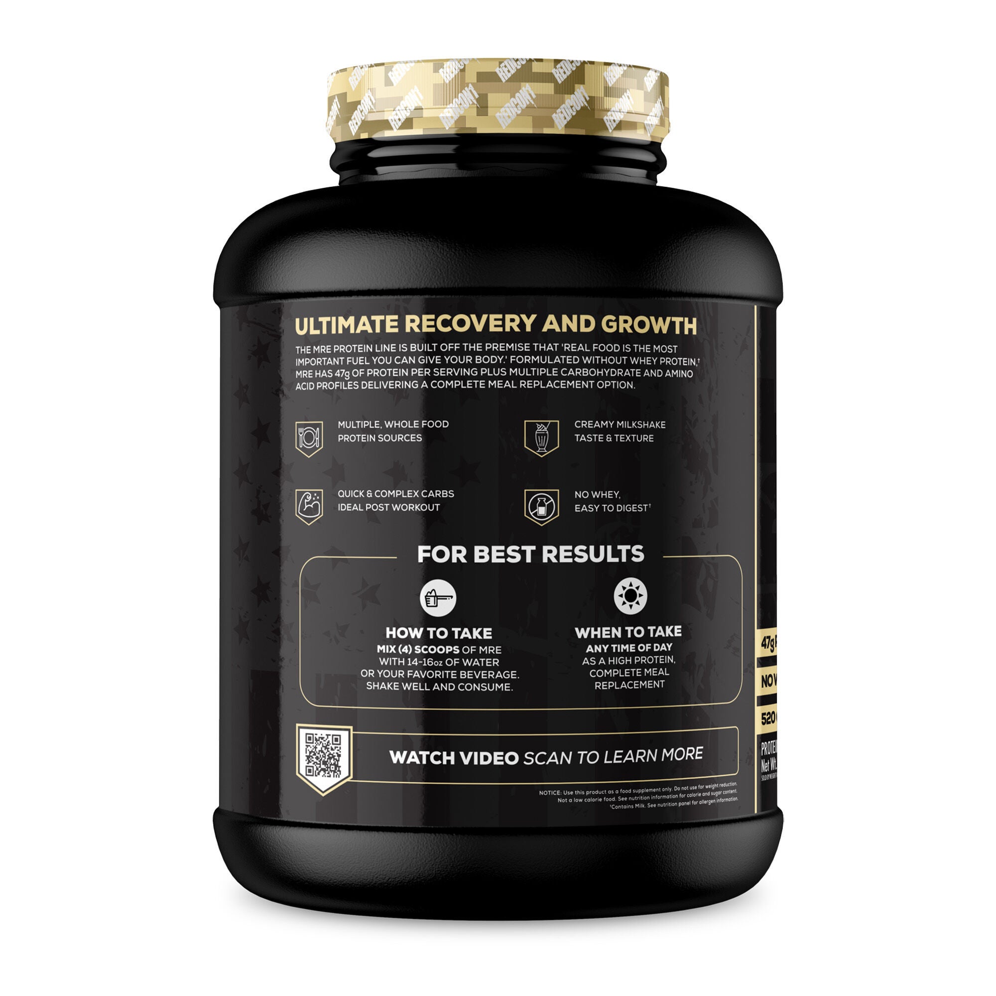 RedCon1 MRE Meal Replacement Shake - Vanilla Milkshake | GNC